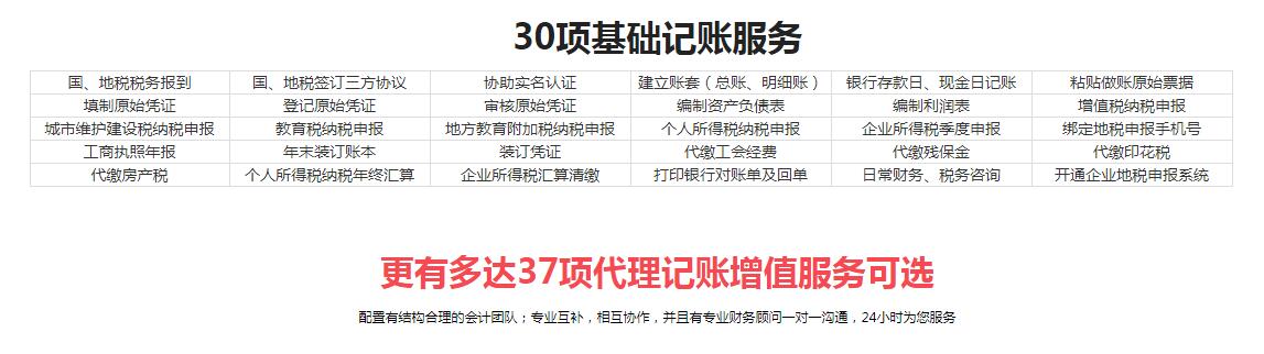 代理记账 代理记账